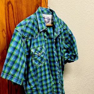 Wrangler short sleeve pearl snap